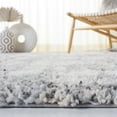 thumbnail image 4 of SAFAVIEH Berber Deonne Abstract Shag Area Rug, 6'7" x 8'7", Grey/Ivory, 4 of 8