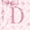 Pink D, variant on Erosebridal Girl Personalized Gifts Queen Comforter Set,Alphabet D Bedding Comforter Set For Kids,Reversible pink,3-Piece