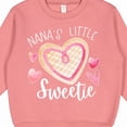 thumbnail image 3 of Inktastic Nana's Little Sweetie with Pink Heart Cookie Toddler Sweatshirt, 3 of 4