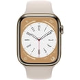 thumbnail image 4 of Apple Watch Series 8 Caja de Acero inoxidable Dorado 41 MM (GPS+WiFi+Cellular) Correa Blanco Deportiva Reacondicionado, 4 of 4