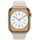 thumbnail image 4 of Apple Watch Series 8 Caja de Acero inoxidable Dorado 41 MM (GPS+WiFi+Cellular) Correa Blanco Deportiva Reacondicionado, 4 of 4
