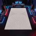 thumbnail image 4 of Boho Pink Rug 5x7ft Area Rugs Minimalist Arch Lines Rugs Non Slip Low Pile Indoor Throw Carpet for Living Room Bedroom Gameroom Study Office Entrance Foyer, 4 of 6