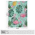 thumbnail image 4 of Sheronv Flamingos Pineapples Kitsch Warm Lightweight Soft Fleece Blanket All Seasons Blanket for Living Rooms Sofa Decor Gifts 40x50in, 4 of 6