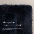 thumbnail image 3 of SUSIELADY Pack of 2 Faux Fur Throw Pillow Covers 18x18 Inch, Luxury Soft Fuzzy Cushion Covers for Couch, Sofa, Bed, Living Room, Decorative Pillowcases, Navy Blue, 3 of 6