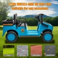 thumbnail image 3 of LUIBAS 24V 4WD Kids Ride on Golf Cart Battery Powered Toy Tractor Ride-On Electric Car Ride on Truck with Remote Control, Bluetooth, Music, Rear Storage Box, EVA Rubber Tires, Blue, 3 of 7