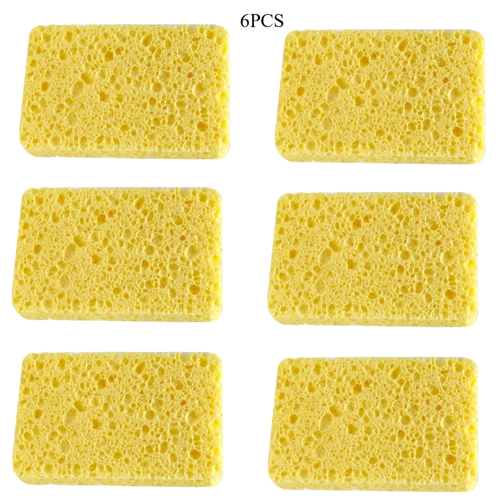 12-Count Kitchen Sponges- Compressed Cellulose Cleaning Sponges Non-Scratch  Natural Sponge for Kitchen Bathroom Cars, Funny Cut-Outs DIY for Kids