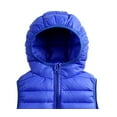 thumbnail image 7 of Happy Cherry Boys Girls Puffer Down Gilet Kids Hooded Sleeveless Jacket Toddler Lightweight Packable vest Winter Warm Waistcoat with Zipper 4 Years, 7 of 7