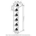 thumbnail image 4 of Pemberly Row Open Back Decorative Verticle Cube Storage Organizer in Dark Oak, 4 of 6