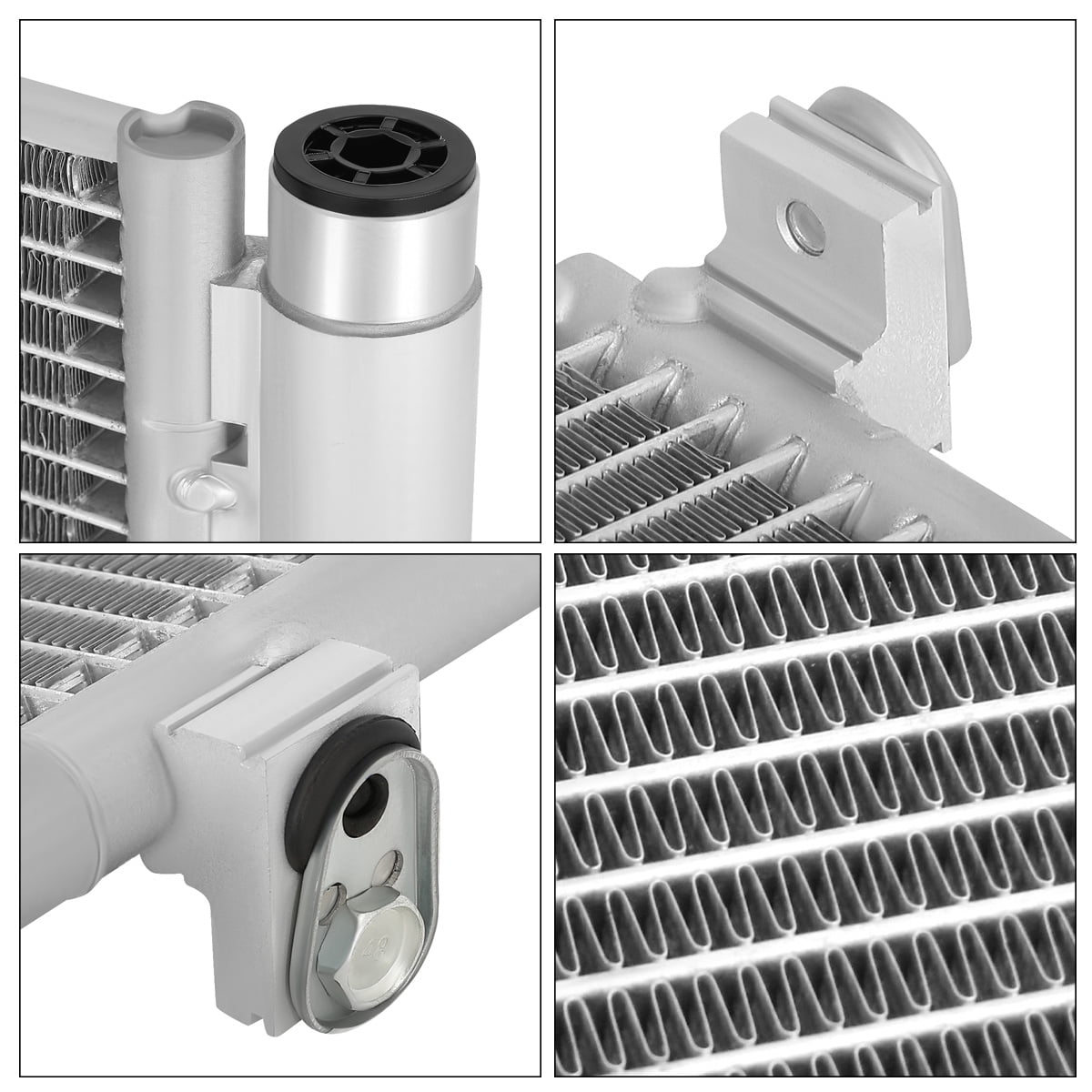 LEDKINGDOMUS AC Condenser for 2010-14 Lincoln Mark V8 5.0/5.4L 2007-14 Navigator Expedition 5.4L 2009-14 F-150 4.2/4.6/5.4/6.2L OE#7L1Z19712A AL1Z19712B High-Grade Aluminum Leak Tested 2.94MPa