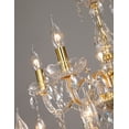 thumbnail image 3 of Candil de techo cristal cortado D'Gala Iluminación DG8034 Dorado de 10+5 luces, 3 of 5
