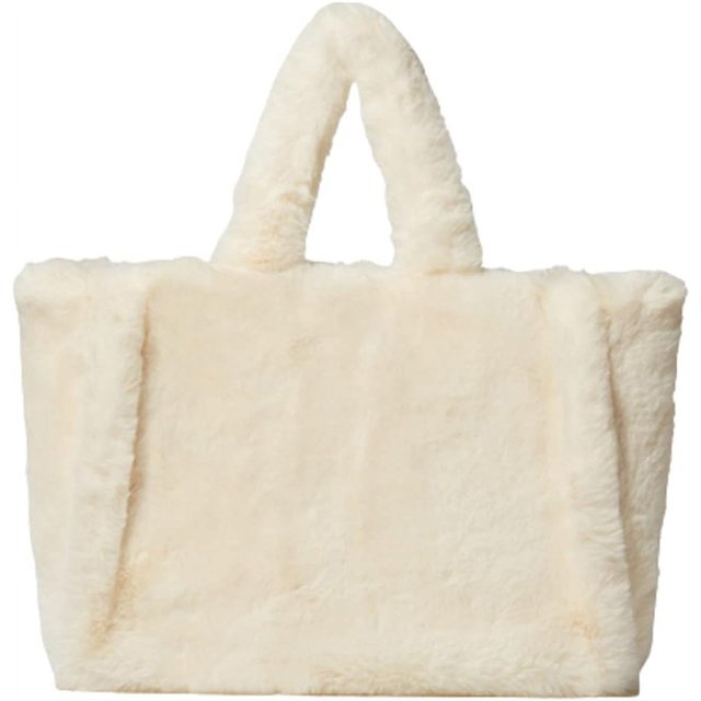 LinYooLi Women Tote Bag Fluffy Faux Fur Handbags Large Capacity Shopping Shoulder Bag Furry Clutch Handbag
