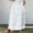 White, variant on Maxi Dresses for Women 2025 Viikei Women's Skirt with Embellished Waist,Women's Printed Elastic Waistband Pleated Pocket Skirt With Mid Calf Skirt White XXXL