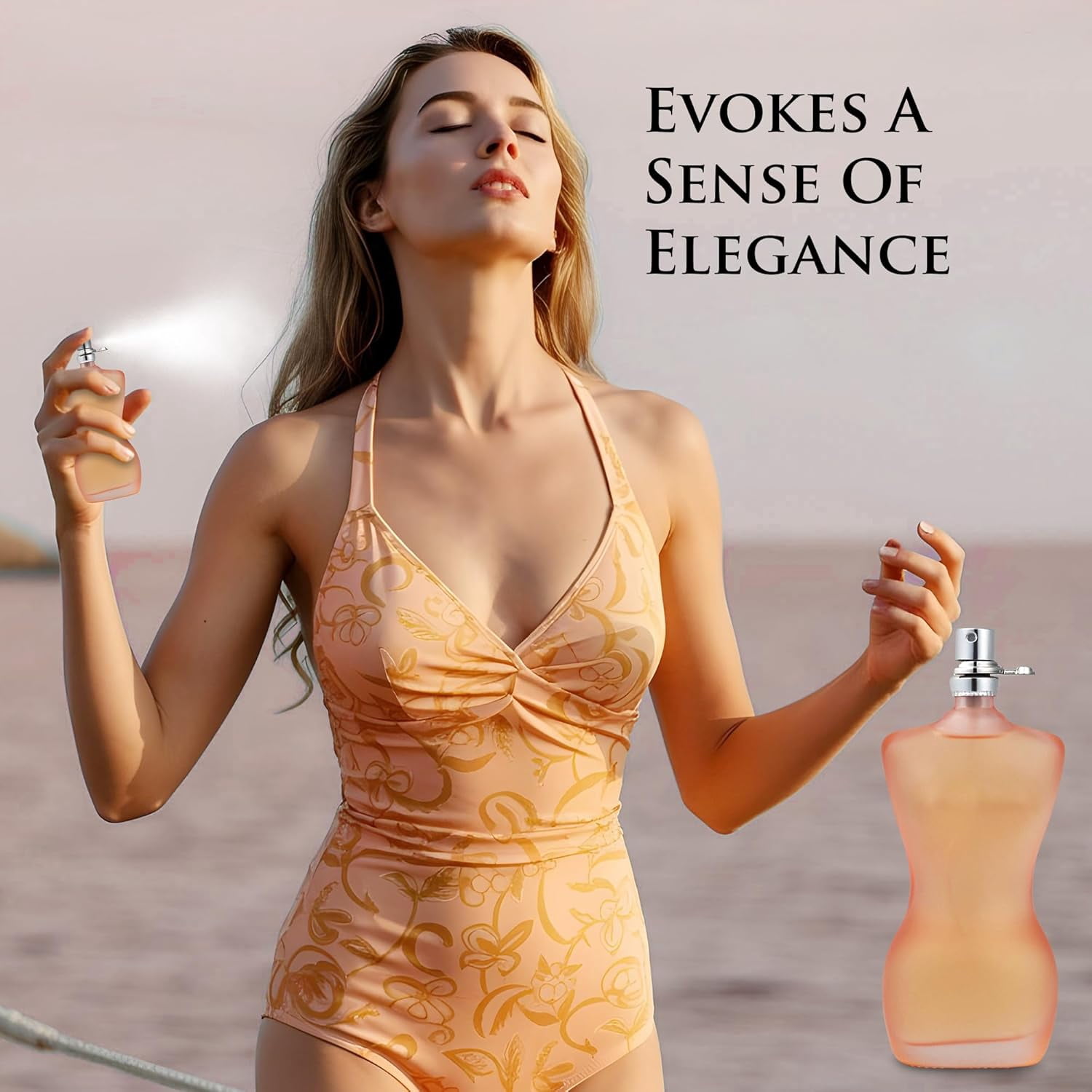 Miss J Perfume for Women, Amber Floral Fragrance with Rose & Vanilla, 100ml Eau de Parfum Spray