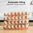 thumbnail image 4 of Organizador de huevos para refrigerador con diseño de estante rodante automático para almacenar huevos, 4 of 7
