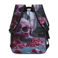 thumbnail image 4 of Balery Gothic Red Skull Cemetery Mochila Escolar Impresa, Mochila Ligera para Viajes Casual, Mochila Duradera y Cómoda Multifuncional, Mochila para Laptop-One Size, 4 of 5