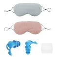 thumbnail image 2 of Double Sided Adjustable Size Sleep Eye Mask for Travel, Men and Women with 2 Earplugs, Earplug Storage Box, 2 of 6