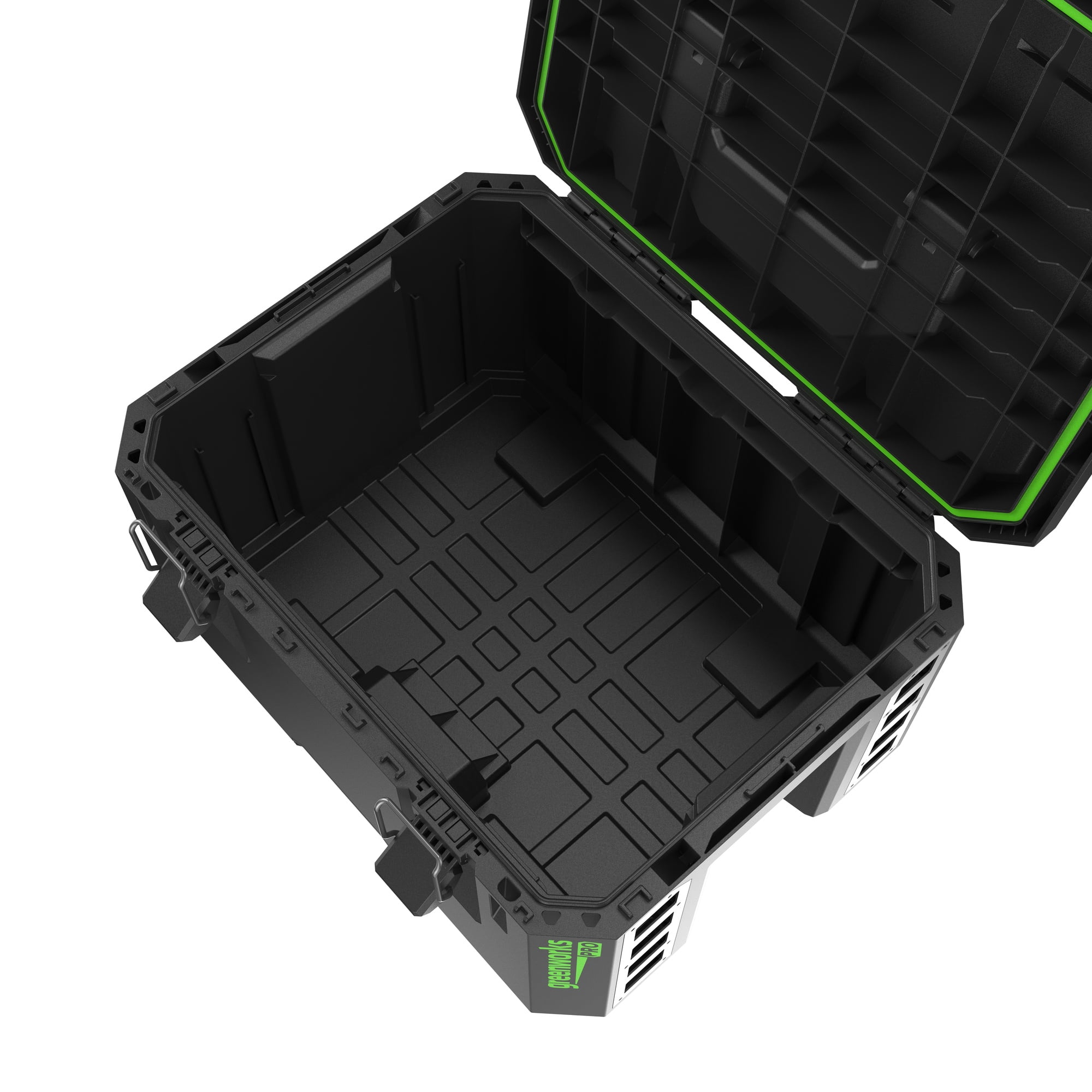 Greenworks Pro ProPack XL Toolbox – Heavy-Duty Stackable Tool Storage with Metal Latches