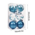 thumbnail image 3 of PPgejGEK 8CM 6PC Christmas Decorations Tree Ball Bauble Hanging Home Party Ornament Decor Matte Finish Christmas Ball for Classic Tree Look, 3 of 3