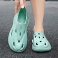 thumbnail image 2 of Rokment Men Women Lightweight EVA Wave Hollow out Clogs Slip on Slides Breathable Cushioned Platform Non Slip Mules Water Garden Shoes for Beach Pool Shower Walking Quick Drying, 2 of 6