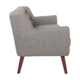 thumbnail image 6 of OS Home and Office Furniture 51.5" Mid-Century Fabric Loveseat in Cement Gray, 6 of 6