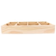 thumbnail image 4 of 1Pcs Pot Trays For Plants Wooden Beige Rectangular Grid Flowerpot Stand Modern Home Decor, 4 of 9