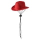 thumbnail image 4 of Sombrero de vaquero jinwen para mascotas con barbilla ajustable Rojo, 4 of 8