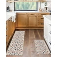thumbnail image 3 of Stars Stripes Kitchen Mat 2 Piece 4th of July Kitchen Rugs Non Slip Star Eucalyptus Leaves Mats, Patriotic Soft Runner Rug Water Absorbent Star loor Mat for Sink 17"x30"+17"x47", 3 of 6