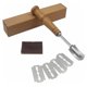 thumbnail image 1 of Lame de pan hecho a mano de primera calidad para cuchillo de puntuación de masa, cubierta protectora de cuero auténtico de repuesto para herramienta de corte, 1 of 5