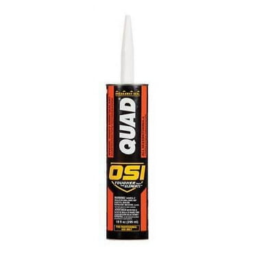 OSI Quad White Elastomeric Polymers Door, Siding and Window Sealant 10 oz. (Pack of 12)
