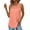 Watermelon red, variant on Ronuti Summer Tank Tops for Women Loose Fit Pleated Tunics Scoop Neck Sleeveless Curved Hem Flowy Lace Tops