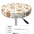 thumbnail image 2 of Uemuo Squirrel And Leaves Pattern Round Bar Stool Seat Covers Washable Stool Cushion Slipcover Elastic Bar Chair Covers-12 inch, 2 of 7
