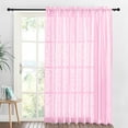 thumbnail image 2 of NIBOLOG Linen Sheer Curtains Semi-sheer Versatile Polyester Luxurious Window Treatment Drapes for Home, 2 of 8