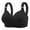 Black, variant on Riecok Womens Bra Wirefree Push Up Daily Bralette Breathable Wide Strap Basic Bra Lace Bras for Women Plus Size Push Up Everyday Bralette M Purple