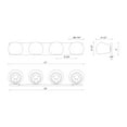 thumbnail image 6 of VL548431MBSM-Alora Lighting-Willow - 4 Light Bath Vanity-5.25 Inches Tall and 31 Inches Wide-Matte Black Finish-Smoked Glass Color, 6 of 7