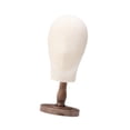 thumbnail image 2 of Bunblic Mannequin Head Multifunctional Hat Rack Standing Stand for Cap Salon Antique color short, 2 of 8
