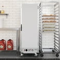 thumbnail image 3 of 33 in. Commercial Insulated Heated Holding/Proofing Cabinet with Wire Racks and Solid Door in Silver (KM-CHP36-WISS), 3 of 14
