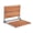 Polished Chrome, Teak, variant on Folding Shower Seat with Back - Walnut ADA Wall Mount Bathroom Bench with Contoured Comfort for Adults Seniors Disabled Bariatric/304 Stainless Steel/Supports 500 lbs/Oil Rubbed Bronze/ 18" x 16"