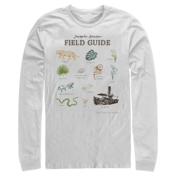 Men's Jungle Cruise Field Guide  Long Sleeve Shirt White Large