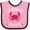 Pink and Black, variant on Inktastic Rehoboth Beach Delaware Boys or Girls Baby Bib