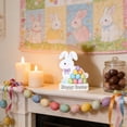 thumbnail image 6 of WEGFTDUOP Easter Festival Supplies Easter Cute Bunny Egg Wooden Handicraft Decoration Home Desktop Decoration Decoration, 6 of 6