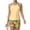 Ginger, variant on Tankini Swimsuits for Women Sunflower Print Drawstring Crew Neck Sporty Bathing Suits Summer Beach 2 Piece Swimsuit Saffron XL