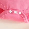 thumbnail image 6 of CAUYDY Baby Girl Summer Outfits for Toddler Fly Sleeve Romper & Cute Print Overall Dress & Headband 3PCS Clothes Set for Newborn Infant Girls 12-24 Months (Sizes 9-12 Months,H3-Hot Pink), 6 of 9