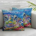 thumbnail image 3 of Leisuo  Pillow Cover Sea Turtle Throw Pillow Covers Decorative Throw Pillow Cover Cushion Case for Home Sofa Farmhouse Outdoor Decor, 3 of 5