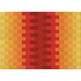 thumbnail image 1 of Ahgly Company Machine Washable Indoor Rectangle Transitional Neon Red Area Rugs, 7' x 9', 1 of 7