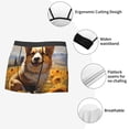 thumbnail image 3 of Yiaed Cute Corgi Sunflower Print Men's Soft Cotton Boxer Shorts Breathable Boxers Underwear Moisture-Wicking Underwear Stretch Boxer Briefs for Man-XX-Large, 3 of 5