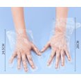 thumbnail image 4 of 200 guantes desechables de plástico transparente para baño de parafina, forros de mano de gran tamaño para spa caliente, salón de uñas, manicura, pedicura, peluquero, teñido del cabello, guantes dese, 4 of 4