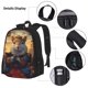 thumbnail image 3 of Balery Maple Leaf Meditating Squirrel Mochila escolar 3 en 1 para niños: mochila resistente con lonchera térmica y estuche para lápices. Mochila escolar para niños y niñas., 3 of 7