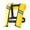 Yellow, variant on Inflatable Adult Water Sports Swimming Fishing Survival Jacket