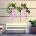 thumbnail image 5 of Wozhuo Artificial Flower Vine 180cm Fake Plumeria Hanging Decor for Living Room Wall Ceiling, 5 of 6
