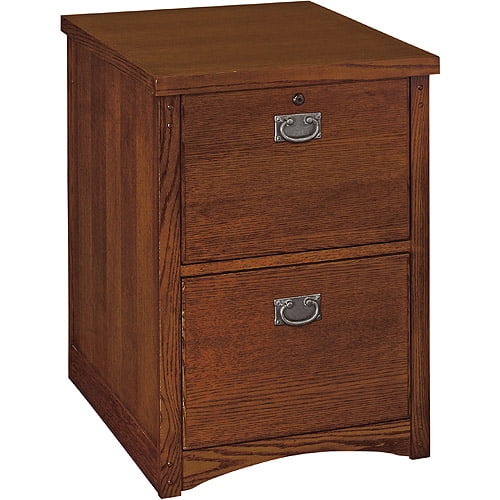 Mission 2-Drawer Vertical File Cabinet, Oak - Walmart.com ...
